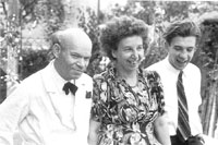 Hermann, Klara und Peter Sohn um 1948