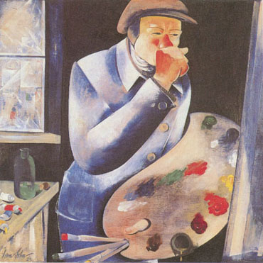 Frierender Maler, 1925